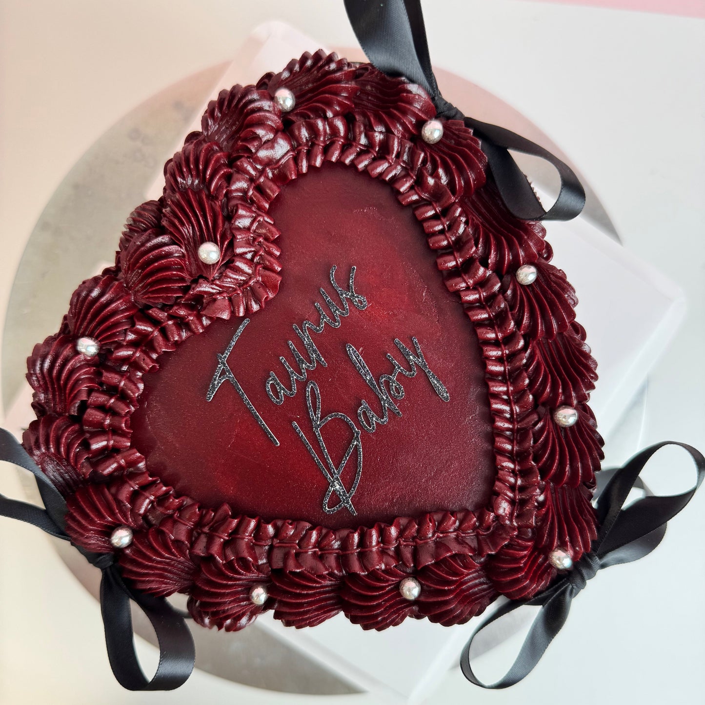 Black Ribbon Heart