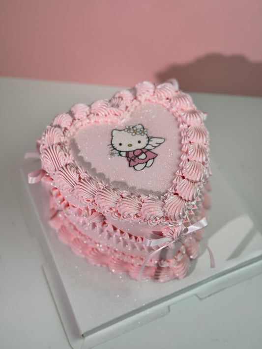 Hello Kitty Glitter Cake