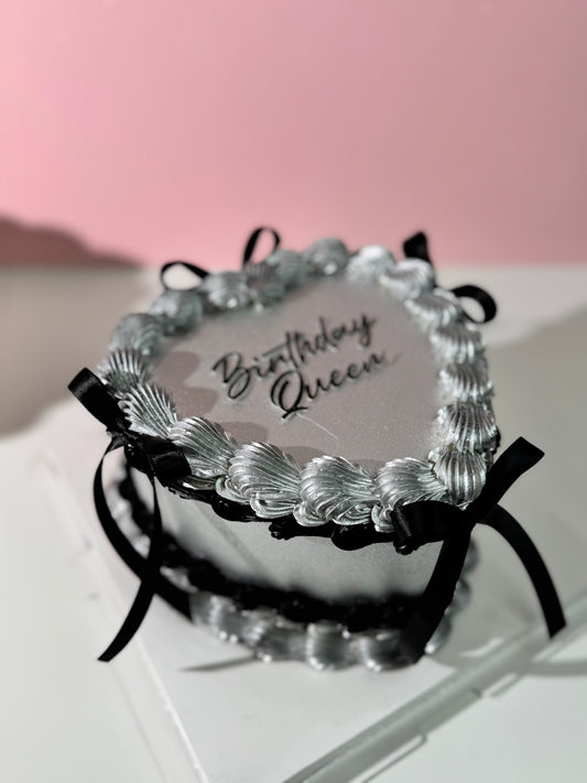 Metallic & Coquette Silver