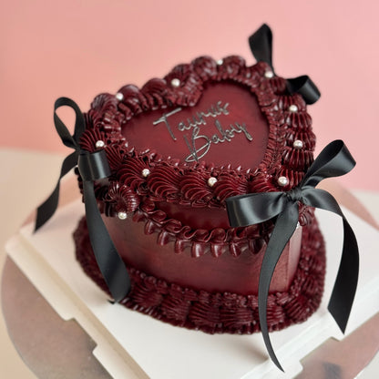 Black Ribbon Heart