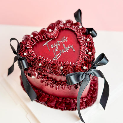 Black Ribbon Heart
